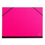 Carton à dessin Couleur à élastiques 28x38cm - Rose fuchsia