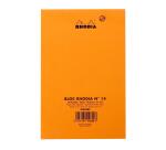 Bloc agrafé Rhodia N°14 11x17 cm 80 feuillets ligné 80g - Orange