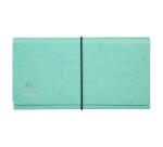 Carpeta bolsa Clasificador cartulina Aquarel Cierre con gomas. - Tamaño: 26x13 cm para: 24x11 cm - Colores surtidos