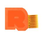 Rhodiarama porte-stylo autoadhésif 4x3 cm pour blocs carnets et agendas - Tangerine