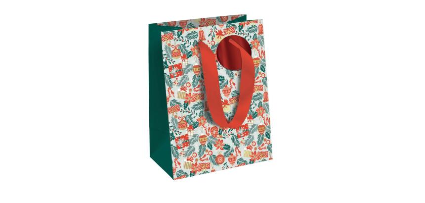 Fancy Xmas, sac moyen 21,5x10,2x25,3 cm - Vert