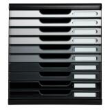 Module de classement Modulo Shades of Grey 10 tiroirs fermés - Nuances de gris
