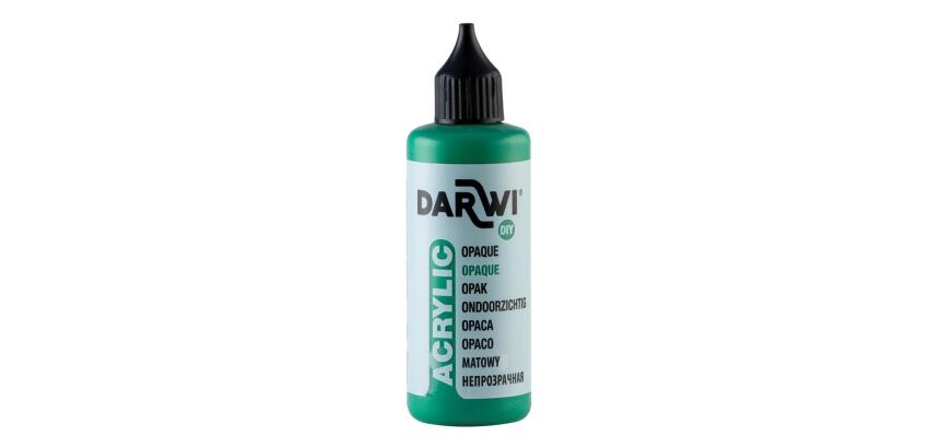 Darwi Flacon de 80 ml de Peinture Acrylique Universelle Opaque - Vert sapin
