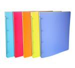 Classeur 4 anneaux 15 mm polypropylène 8/10e Linicolor - A4 - Couleurs assorties