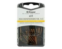 Boîte de 15 plumes dessin tube (515B).