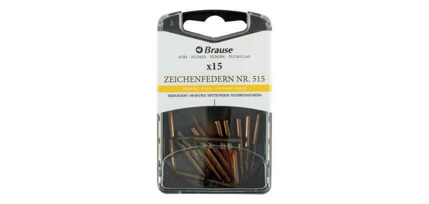 Boîte de 15 plumes dessin tube (515B).