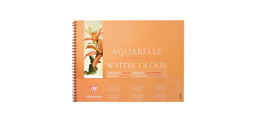 Etival album spiralé 12F 30x40cm 300g grain fin