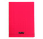 Cahier piqué 8000 POLYPRO A4 140 pages grands carreaux 90 g - Rouge