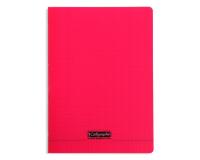 Cahier piqué 8000 POLYPRO A4 140 pages grands carreaux 90 g - Rouge