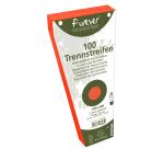 Paquet 100 fiches intercalaires trapézoïdales unies perforées Forever - 105x240mm