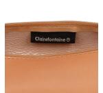 CUIR NATUREL Trousse ronde Ø5,5x22 cm. - Naturel