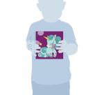 Graffy Paint, Licorne, 20x20 cm - Violet