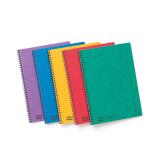 Notemaker Europa cahier reliure intégrale A4 120 pages détachables ligné - Assortiment A