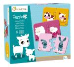Puzzles 2 pièces, Maman/bébé - Multicolore