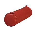Trousse en cuir Age Bag ronde 21xØ6 cm - Rouge