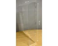 Pantalla de protección de pie 95x68cm - Cristal