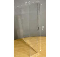 Pantalla de protección de pie 95x68cm - Cristal