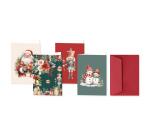 SET DE CORRESPONDANCE THÉMATIQUE, 8 enveloppes Pollen C6 (114x162mm) 120g + 8 cartes pliées 110x155m 185g, Souvenirs de Noël