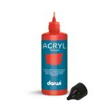 Darwi Flacon de 80 ml de Peinture Acrylique Universelle Brillante - vermillon