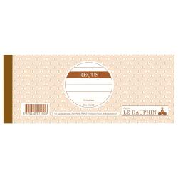 Carnet de reçus 9 x 22,5 cm 50 feuillets 10 colonnes