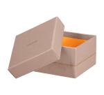 Rhodiarama set 5 boîtes gigognes simili cuir italien 44x34x16 cm - Touche de rose