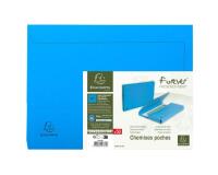 Paquet de 50 chemises poche coloris vifs Forever® - 24,5x32,5cm - Bleu clair