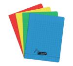 Cahier piqué 8000 POLYPRO Déficients visuels 17x22 cm 48 pages grands carreaux 2,5mm agrandi 10/10 90 g - Assortis