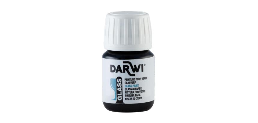 DARWI Flacon de 30 ml de Peinture sur Verre - Marron