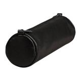 Trousse en cuir Age Bag ronde 21xØ6 cm - Noir