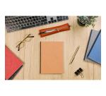 Trousse plate en cuir à élastique Age Bag 20x4,5 cm - Tabac