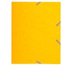 Chemise à élastique 3 rabats carte lustrée 400gm2 - format scolaire 17x22cm - Couleurs assorties