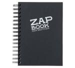 Zap Book carnet spiralé 160F A5 80g - Noir