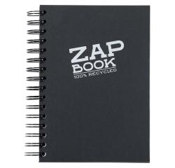 Zap Book carnet spiralé 160F A5 80g - Noir