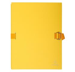 Expanding spine folder with flap on the bottom tinted paper - A4