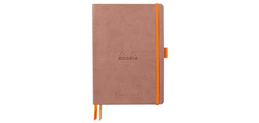 Rhodiarama Goalbook souple A5 240 pages dot papier ivoire 90g - Bois de rose