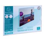 Porte-visuel mural horizontal A4 - Cristal