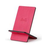 Rhodiarama support pour téléphone mobile simili cuir italien 13x8x8,5 cm - Framboise