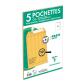 Paquet de 5 Pochettes Kraft Adour Brun C4-229x324mm - Auto-Adhésives - 90g/m2 - Brun