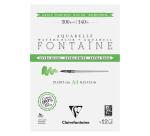 Fontaine Extra Wit, Torchon korrel, blok 2 zijden gelijmd, 12 vellen A4, 300g