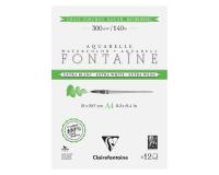 Fontaine Extra Blanc Grain Torchon bloc collé 2 côtés 12F A4 300g