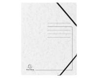 Chemise à élastique 3 rabats carte lustrée 355gm2 - A4