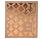 Livre d'or 140 pages tranche or - Format 21x19cm - PALMYRE