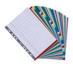 Intercalaires imprimés numériques PP couleurs 31 positions - A4 - Couleurs assorties