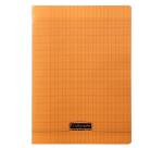 Cahier piqué 8000 POLYPRO A4 48 pages grands carreaux 90 g - Orange