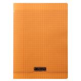 Cahier piqué 8000 POLYPRO A4 48 pages grands carreaux 90 g - Orange