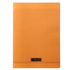 <p>Geheftetes Heft 8000 POLYPRO A4 48 Seiten große Karos 90 g - Orange</p>