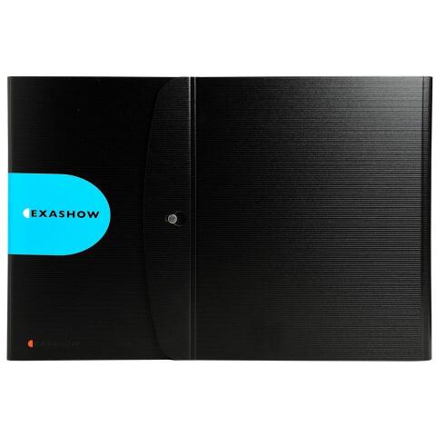 Carpeta Exacompta de presentación Exashow 4 anillas 30mm Exactive - A3 - Negro
