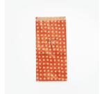 Sach.x50 poch. Kraft, MF pois fond rouge - Rouge