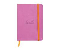 Rhodiarama carnet souple A6 144 pages ligné papier ivoire 90g fermeture élastique - Lilas