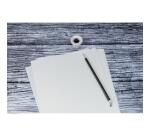 Encrier porcelaine rond - blanc